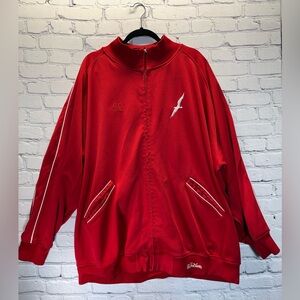 Stall & Dean Red Birds Basketball Club Mens Red Varsity Track Jacket Size 4XL